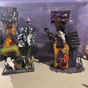 TWO Halloween Haunted House Decor